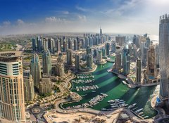 Fototapeta vliesov 100 x 73, 72238284 - DUBAI, UAE - OKTOBER 10: Modern buildings in Dubai Marina, Dubai