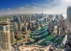 Fototapeta plátno 160 x 116, 72238284 - DUBAI, UAE - OKTOBER 10: Modern buildings in Dubai Marina, Dubai - DUBAI, Spojené arabské emiráty