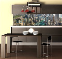 Fototapeta do kuchyn flie 260 x 60  DUBAI, UAE  OKTOBER 10: Modern buildings in Dubai Marina, Dubai, 260 x 60 cm