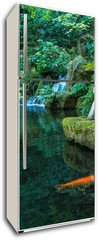 Samolepka na lednici flie 80 x 200  A Lantern and Waterfall in the Portland Japanese Garden, 80 x 200 cm