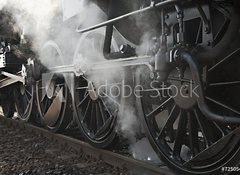 Samolepka flie 100 x 73, 72505403 - Steam Locomotive - Parn lokomotiva