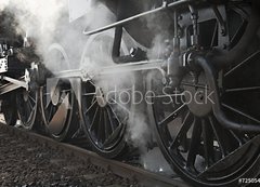 Samolepka flie 200 x 144, 72505403 - Steam Locomotive - Parn lokomotiva