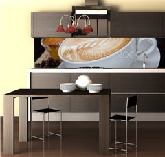 Fototapeta do kuchyn flie 260 x 60, 7254216 - Painted Coffee - Malovan kva