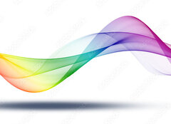 Fototapeta plátno 160 x 116, 728026049 - Abstract background of bright colorful wavy lines