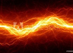 Fototapeta vliesov 100 x 73, 72936590 - Abstract hot fire lightning