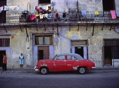 Samolepka flie 270 x 200  street picture of habana, 270 x 200 cm