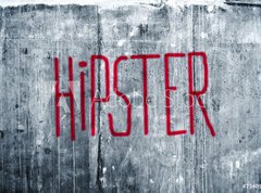 Samolepka flie 270 x 200  Hipster Graffiti on Grunge Concrete Wall, 270 x 200 cm