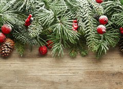 Fototapeta160 x 116  Christmas tree branches background, 160 x 116 cm