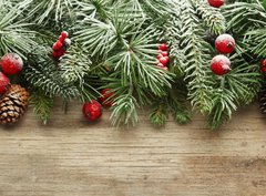 Fototapeta360 x 266  Christmas tree branches background, 360 x 266 cm