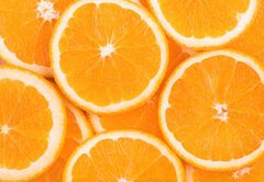 Samolepka flie 145 x 100, 73683243 - background of orange slices