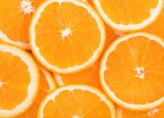 Samolepka flie 200 x 144, 73683243 - background of orange slices - pozad oranovch pltk