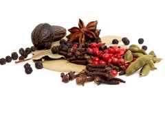 Samolepka flie 270 x 200, 73902901 - Spices isolated on white background