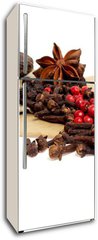 Samolepka na lednici flie 80 x 200, 73902901 - Spices isolated on white background
