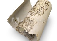 Fototapeta vliesov 100 x 73, 74160132 - Carta pergamena papiro disegni antichi - Carta pergamena papirov anghi