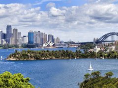 Fototapeta360 x 266  Sy CBD from Taronga 04 Panorama, 360 x 266 cm