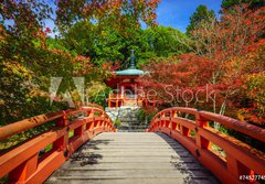 Fototapeta184 x 128  Daigoji Temple in Autumn, Kyoto, Japan, 184 x 128 cm