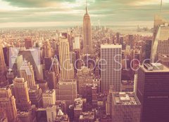 Fototapeta pltno 160 x 116, 74609709 - Manhattan with vintage tone