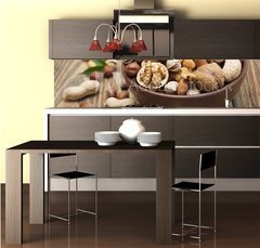 Fototapeta do kuchyně fólie 260 x 60, 74930991 - nuts - matice