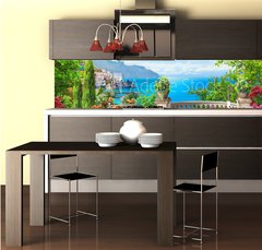 Fototapeta do kuchyně fólie 260 x 60, 74960569 - sea view - výhled na moře