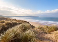 Fototapeta papr 160 x 116, 75128584 - Sand Dunes and Woolacombe Beach