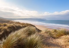 Fototapeta papr 184 x 128, 75128584 - Sand Dunes and Woolacombe Beach