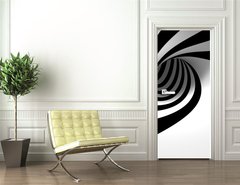 Samolepka na dvee flie 90 x 220  Abstract spiral, 90 x 220 cm