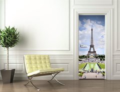 Samolepka na dvee flie 90 x 220, 75750438 - Eiffel Tower, Paris