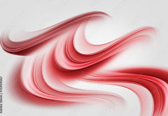 Fototapeta pltno 174 x 120, 75959567 - Elegant Red Waves