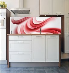 Fototapeta do kuchyn flie 180 x 60, 75959567 - Elegant Red Waves
