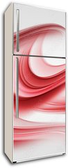 Samolepka na lednici flie 80 x 200, 75959567 - Elegant Red Waves
