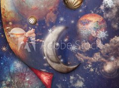 Samolepka flie 270 x 200, 76288631 - Dark galaxy - Tmav galaxie
