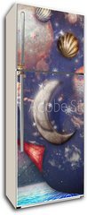 Samolepka na lednici fólie 80 x 200, 76288631 - Dark galaxy - Tmavá galaxie