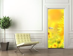 Samolepka na dvee flie 90 x 220  Sunflowers, 90 x 220 cm