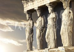 Fototapeta papr 184 x 128, 76623104 - Caryatids, erechtheum temple on Acropolis of Athens, Greece