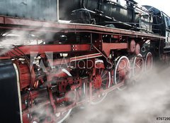 Fototapeta vliesov 200 x 144, 76729921 - Old locomotive wheels