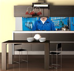 Fototapeta do kuchyn flie 260 x 60, 76802696 - Smiling mechanic looking at camera