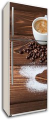 Samolepka na lednici flie 80 x 200, 76842456 - espresso coffee with sugar powdered heart