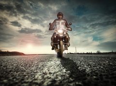 Samolepka flie 270 x 200, 77068890 - Motard sur la route - Motard sur la trase
