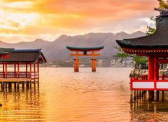 Fototapeta papr 254 x 184, 77248039 - Miyajima Torii gate, Japan.