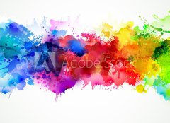Fototapeta plátno 160 x 116, 77524443 - Bright watercolor stains - Světlé akvarel skvrny