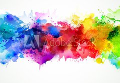 Fototapeta papr 184 x 128, 77524443 - Bright watercolor stains - Svtl akvarel skvrny