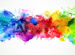 Samolepka flie 270 x 200, 77524443 - Bright watercolor stains - Svtl akvarel skvrny