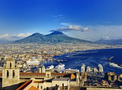 Fototapeta330 x 244  Naples and Vesuvius panoramic view, Napoli, Italy, 330 x 244 cm