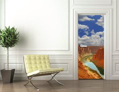 Samolepka na dvee flie 90 x 220  Water in the Beginning of the Grand Canyon, 90 x 220 cm