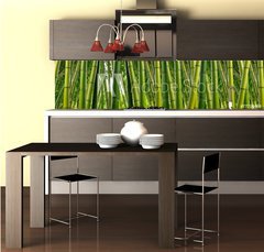 Fototapeta do kuchyn flie 260 x 60  Dense Bamboo Jungle, 260 x 60 cm