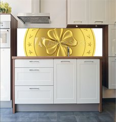 Fototapeta do kuchyn flie 180 x 60, 77835665 - Coin with clover - Mince s jetelem