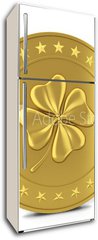 Samolepka na lednici flie 80 x 200, 77835665 - Coin with clover