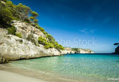 Fototapeta pltno 174 x 120, 77912679 - Cala Macarelleta, Menorca, Spain