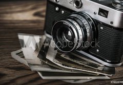 Samolepka flie 145 x 100, 78028705 - old camera and  pictures - star fotoapart a obrzky