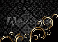 Fototapeta vliesov 100 x 73, 78110986 - Black and golden background 3